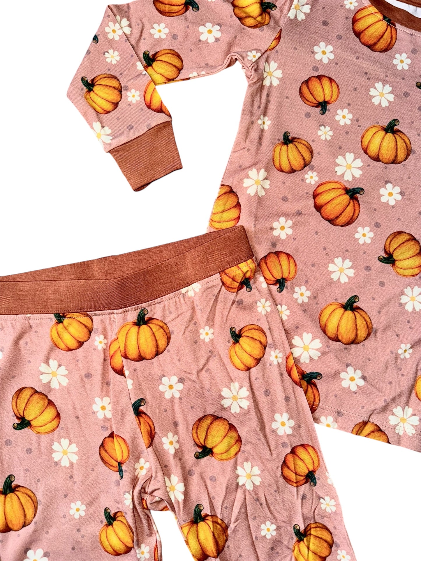 Pumpkin Spice 2 Piece Bamboo Sleepwear Set