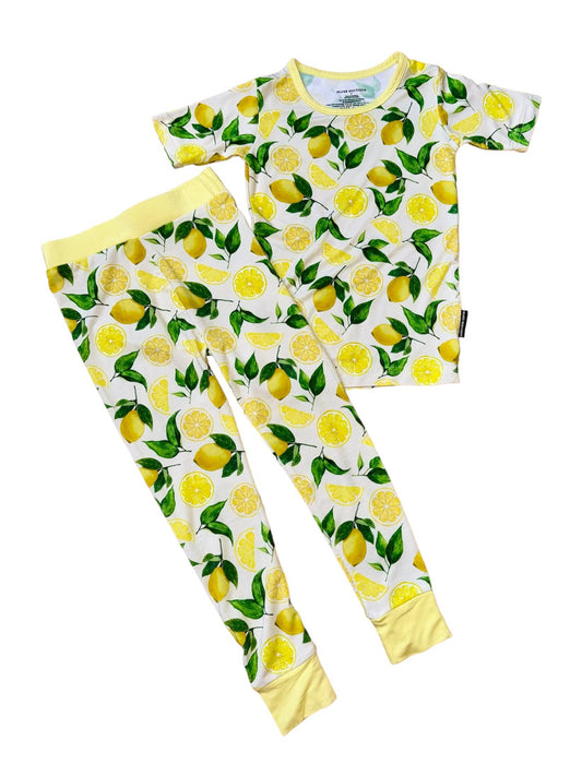 Lemons 2 Piece Short Sleeve Bamboo Sleepwear Set