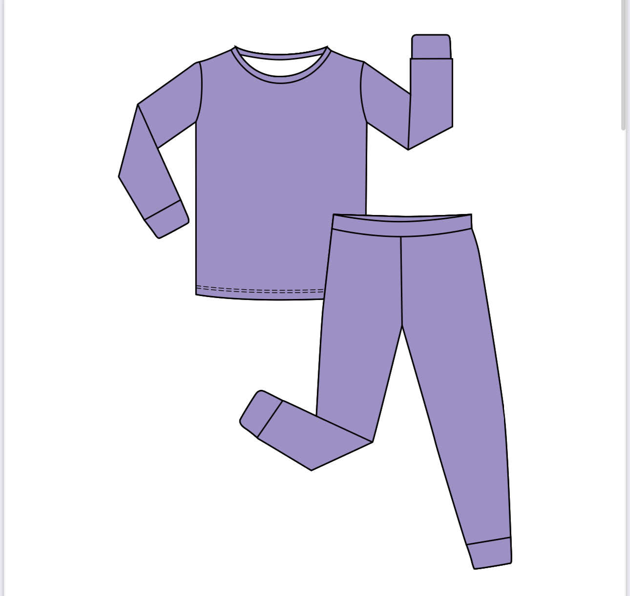 Amethyst 2 Piece Bamboo Sleepwear Set - PREORDER