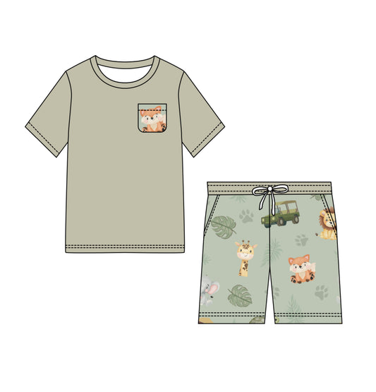 Blues Safari 2 Piece Bamboo Daywear Set - PREORDER