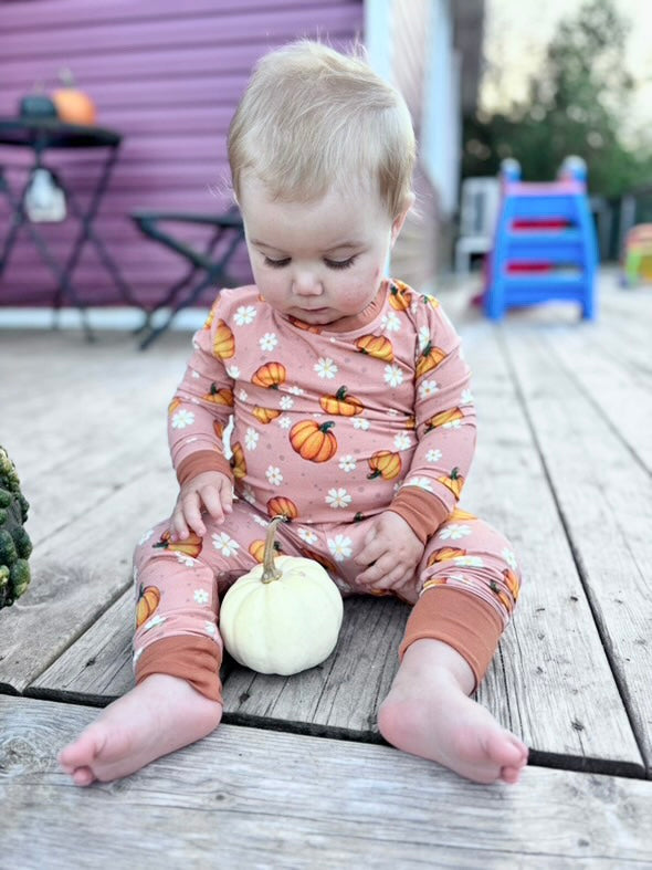 Pumpkin Spice 2 Piece Bamboo Sleepwear Set