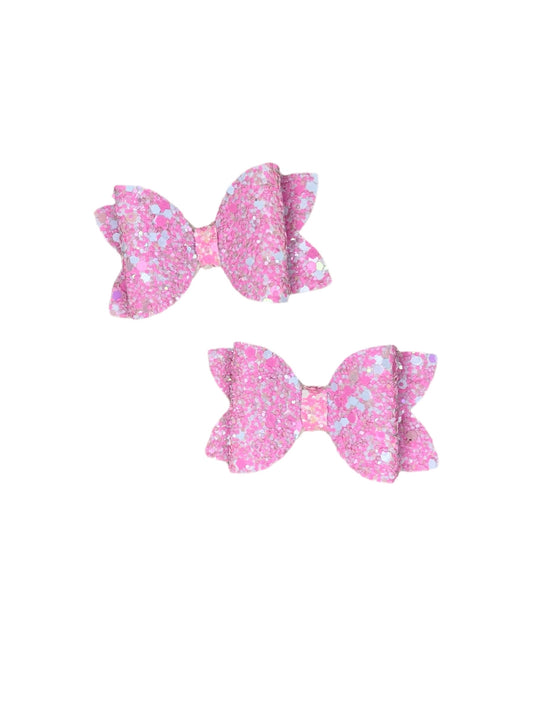Glitter Pigtail Bows (MORE COLORS AVAILABLE)